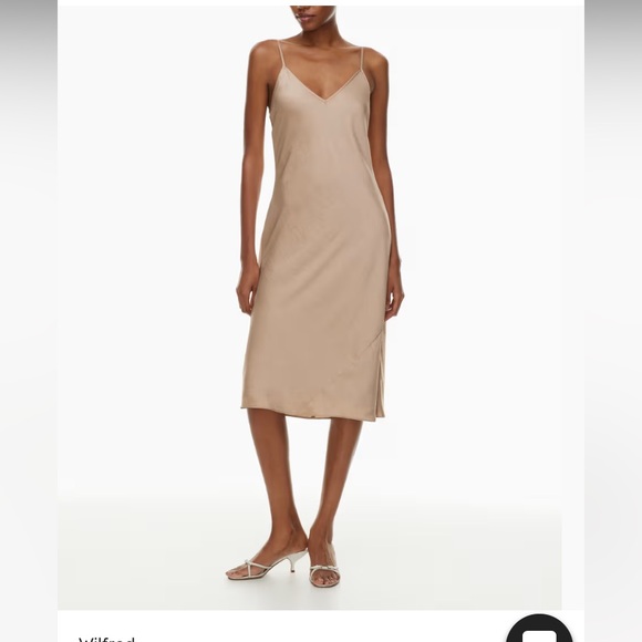 Excellent condition Wilfred Only midi slip dress size XS - Picture 7 of 8